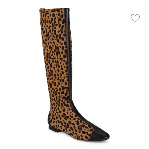 NWB Kate Spade Leopard Knee High Mikayla Boots - Picture 3 of 10